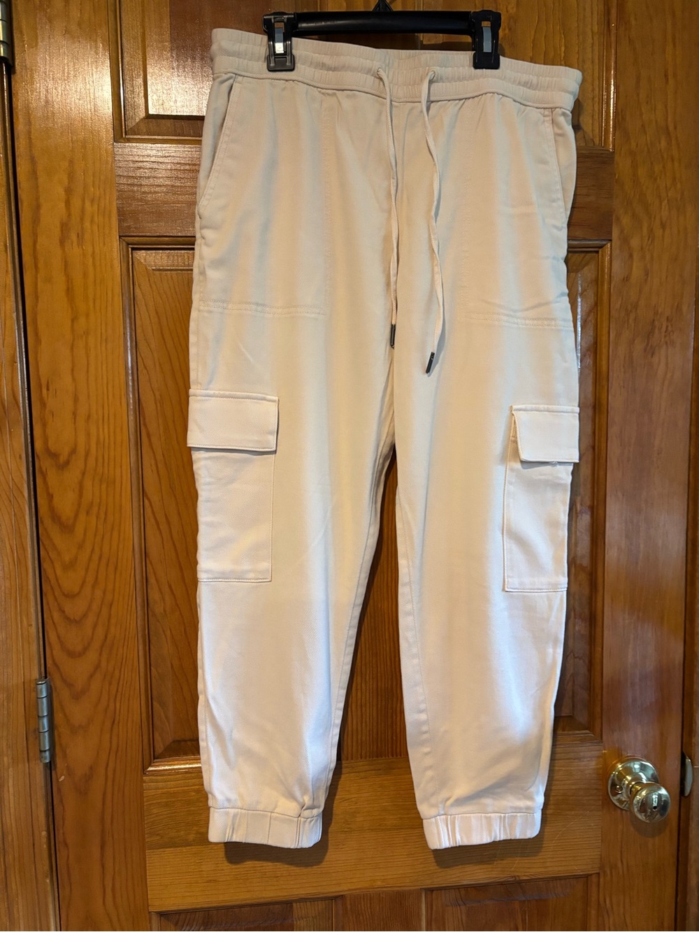Banana Republic Light Beige Cargo Jogger Pants Petite M. NWOT